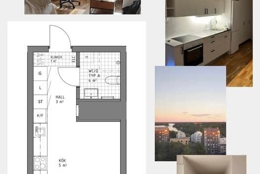 Fräsch 1:a i Farsta uthyres 1 år